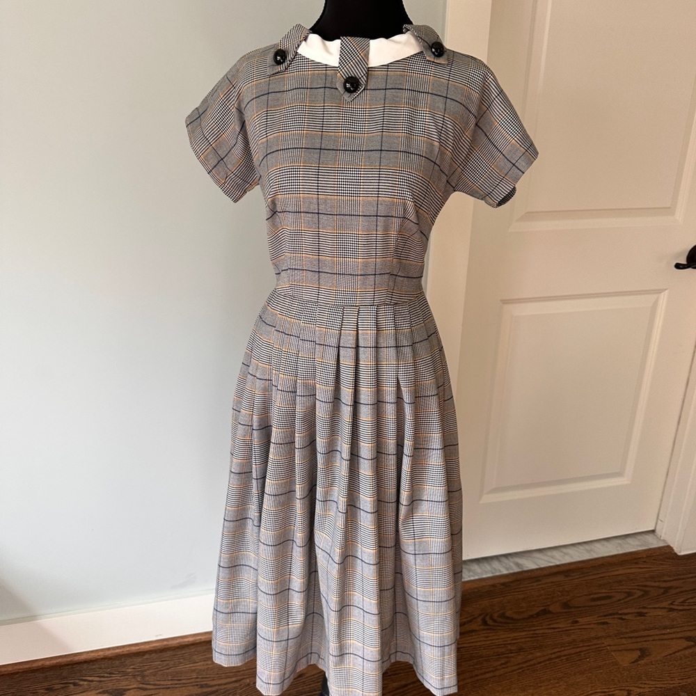 Plaid Gray Dress